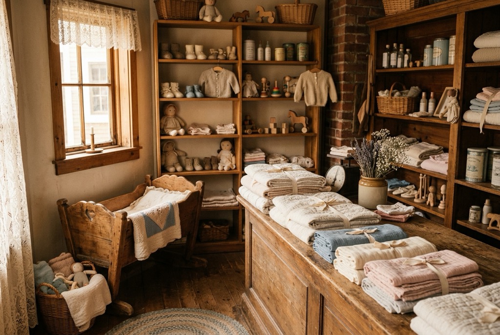 A vintage corner baby shop